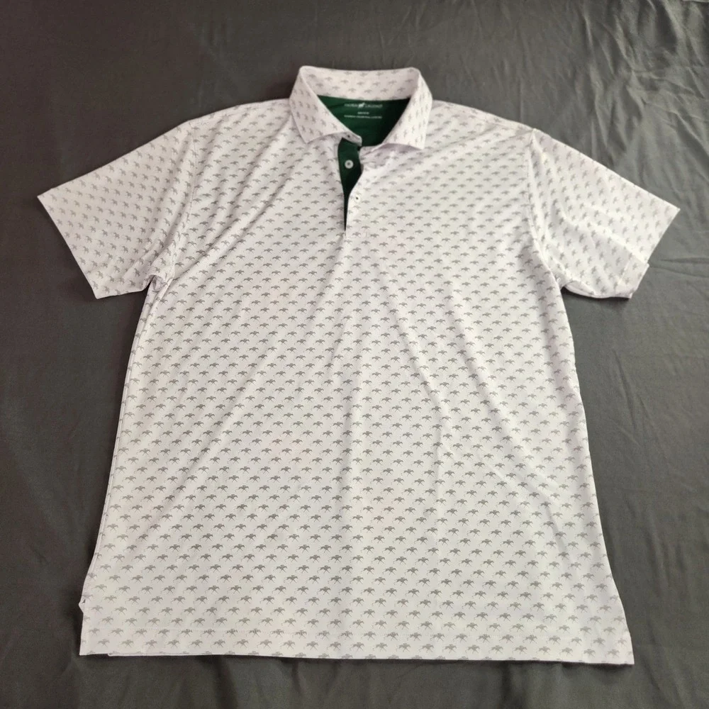 Men's Horn Legend‎ Bamboo Charcoal Polo Golf Shirt Size Medium
